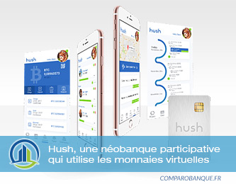 Hush, néobanque participative et monnaies virtuelles